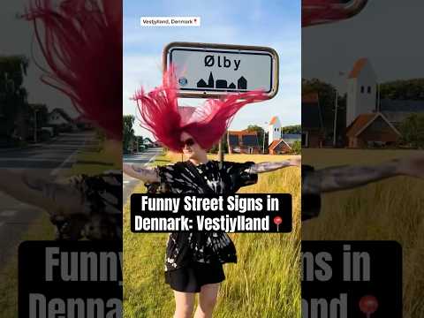Danish Street Signs: Vestjylland 🇩🇰 #denmark #jylland #language