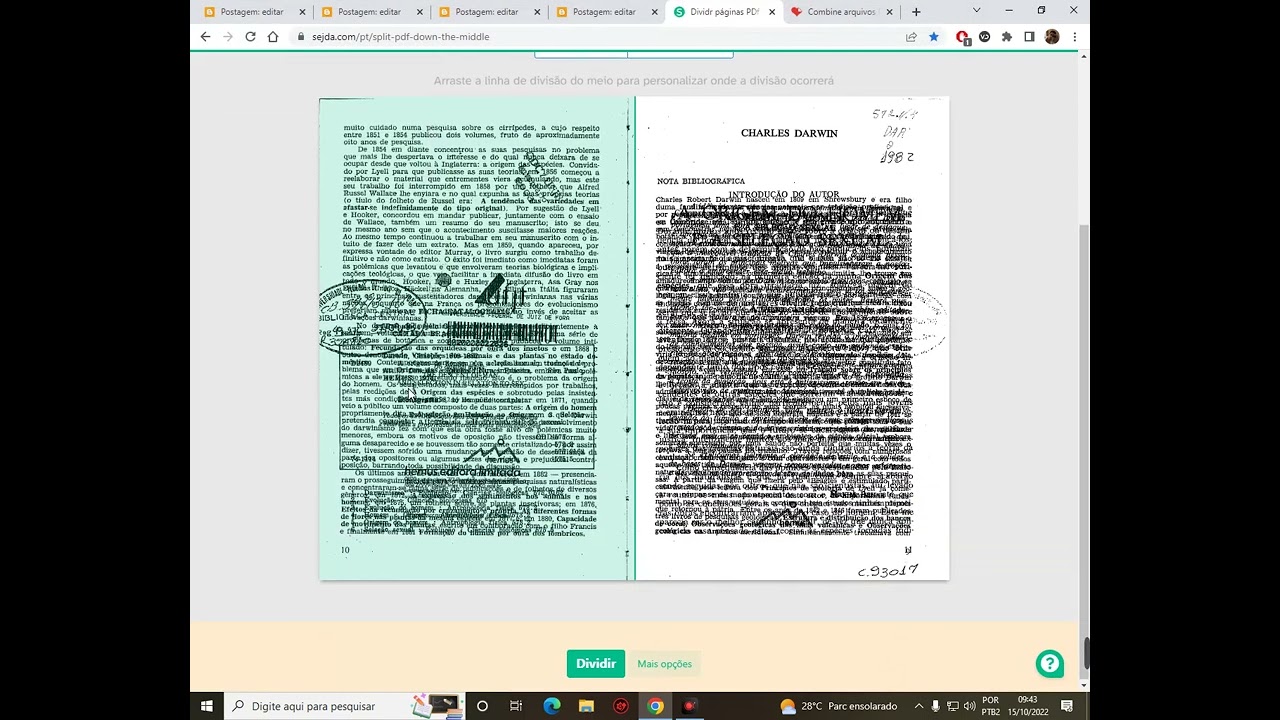 Cortar páginas do PDF em duas e junta-las de forma sequêncial (2022)