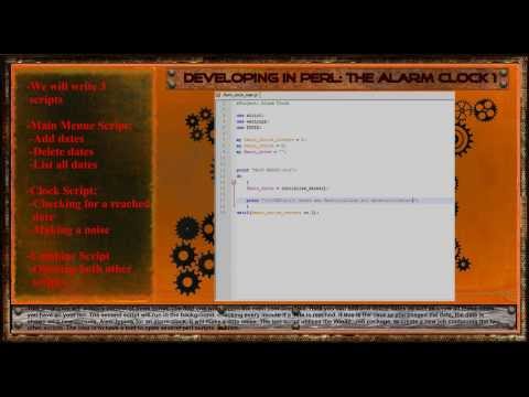 Developing in Perl: Develop an alarmclock 1-The Main Menue