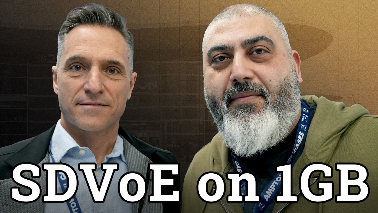 SDVoE on a 1GB Network with FlexLinQ!