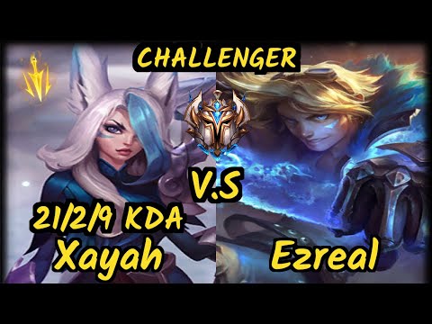 SK Crownshot (XAYAH) vs EZREAL - 21/2/9 KDA BOTTOM ADC CHALLENGER GAMEPLAY - EUW