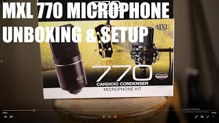 Video thumbnail for MXL 770 Microphone Unboxing & Setup by Newcastle Music Studios