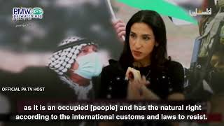 PA TV host summarizing that Palestinians have right to use violence