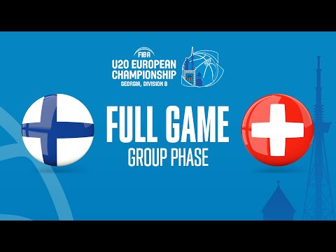 Finland v Switzerland | Full Basketball Game | FIBA U20 European Championship 2022 - Division B