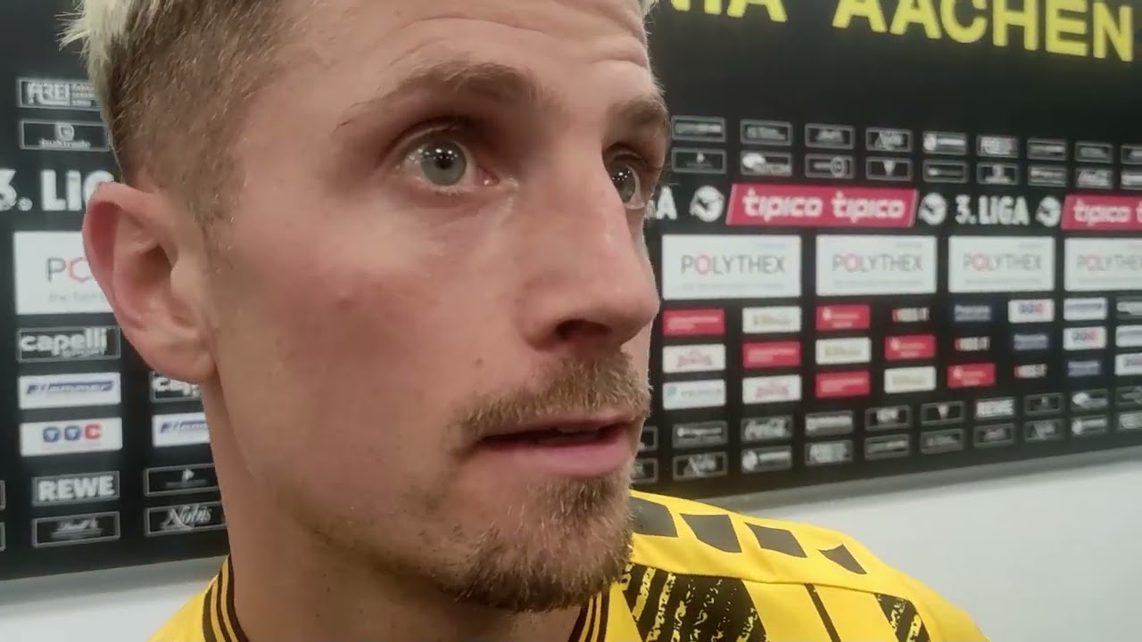  Lukas Scepanik – Mittelfeldspieler Alemannia Aachen – trotz Doppelpack herbe Niederlage im Heimspiel 