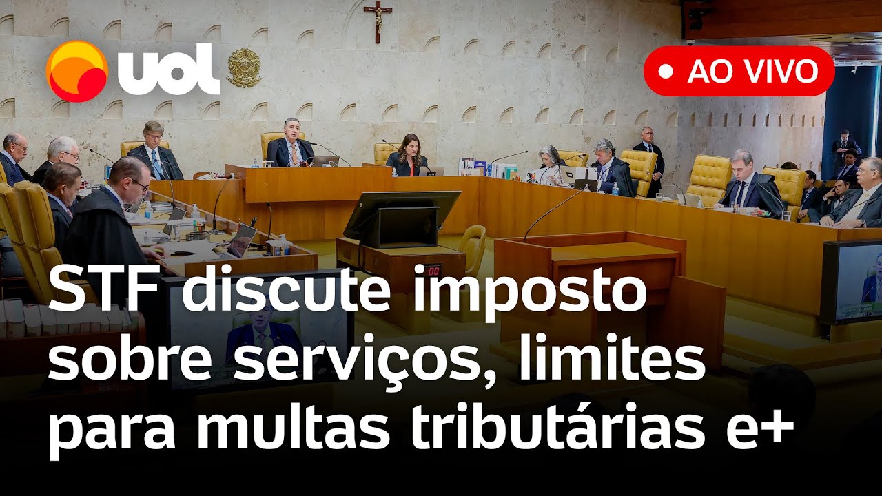 STF discute imposto sobre serviços em etapas de produção, limites para multas tributárias e mais