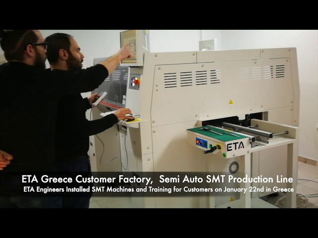 Semi Auto SMT Full Line Machine in Greece SMT Printer, Pick and Place Machine, Reflow Oven