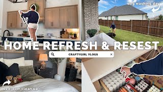 Spend the Day With Me 🏡 Clean + Reset, Decor Refresh & Dog Bath