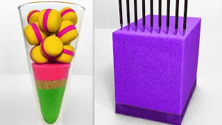 Very Satisfying and Relaxing Compilation 347 Kinetic Sand ASMR