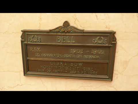 Actress Clara Bow Grave Forest Lawn Memorial Park Glendale California USA July 1, 2021