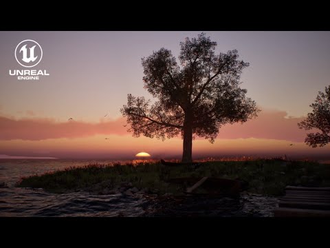 My First Environment Using Unreal Engine 5(The Beach) [1080p 60 fps].