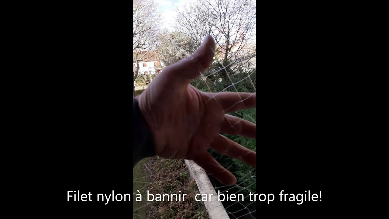 Filet de sécurité pour chat antifugue et antichute