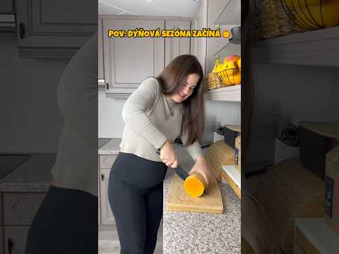 Dýně létá celým bytem!😁🎃 #humor #pumpkin #trend #cooking