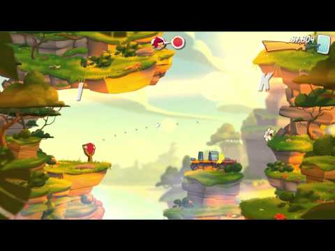 Angry Birds 2 Level 14 Cobalt Plateaus - Feathery Hill Level 14 3-Star Walkthrough