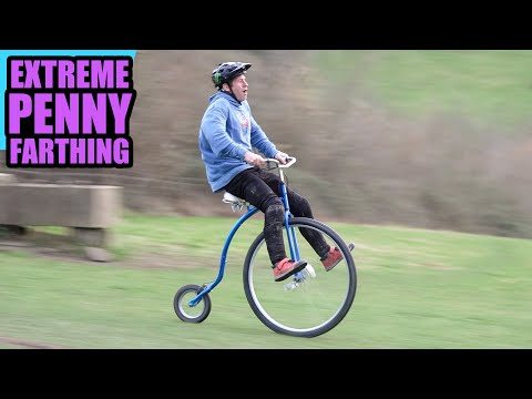 EXTREME PENNY FARTHING - RETRO MTB FREERIDE!