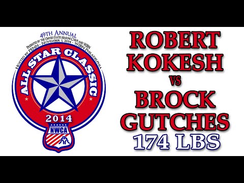 2014 NWCA All Star Classic - 174 lbs Robert Kokesh vs. Brock Gutches