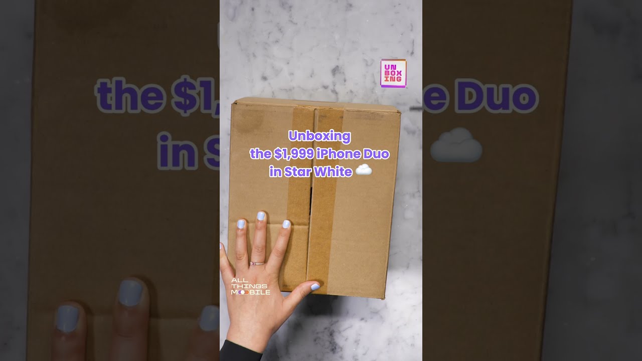Unboxing the $1,999 iPhone Duo in Star White