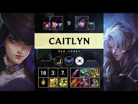 Caitlyn ADC vs Aphelios - KR Diamond Patch 25.12