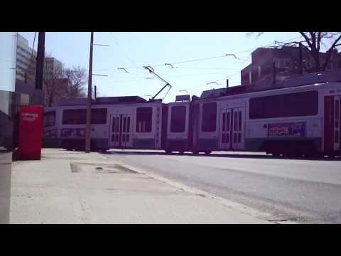 Trams and Buses at Heath Street in Boston, USA