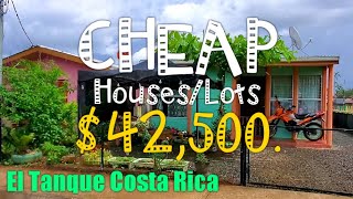 Land for sale $12,500 USD   - CHEAP Affordable HOUSES and LOTS EL Tanque Costa Rica Under $50,000