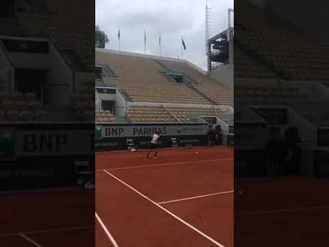 Arthur Surreaux in hitting practise