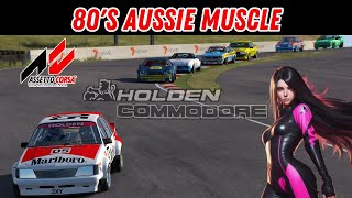 Racing an icon. The Holden Commodore VH. #assettocorsa #simracing #bathurst #acmods
