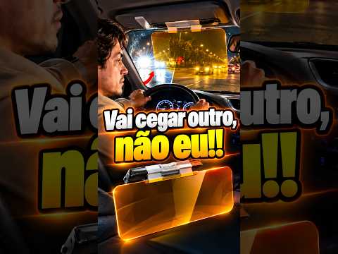 Quebra Sol Dia E Noite: Extensor de viseira solar 2 em 1 para carro #shorts #acessóriosautomotivos