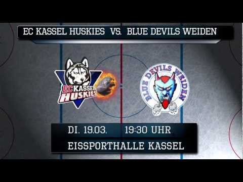 Spielankündigung EC Kassel Huskies vs Blue Devils Weiden