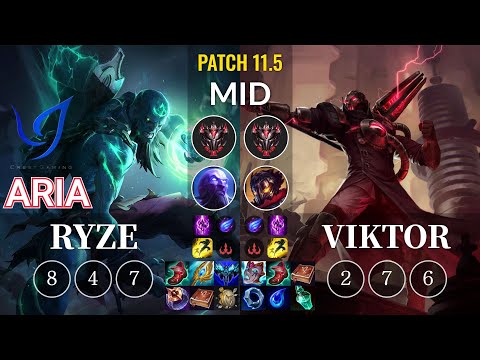 CGA Aria Ryze vs Viktor Mid - KR Patch 11.5
