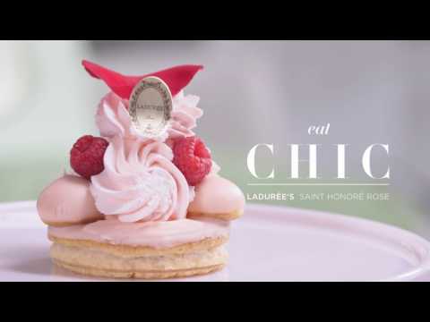 How Ladurée Makes it's Signature Saint Honoré Rose Dessert | Eat Chic | Harper's BAZAAR