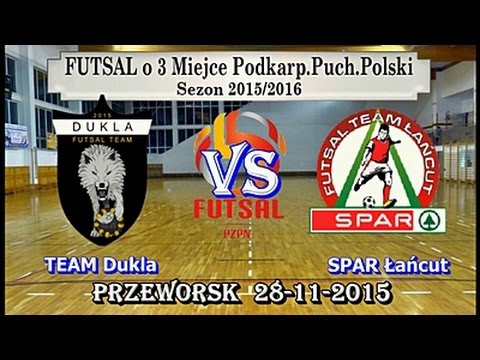 Skrót Futsal Mecz o 3 Miejce Podkarp.PP TEAM Dukla 10:4(5:1) SPAR Łańcut 2015-11-28