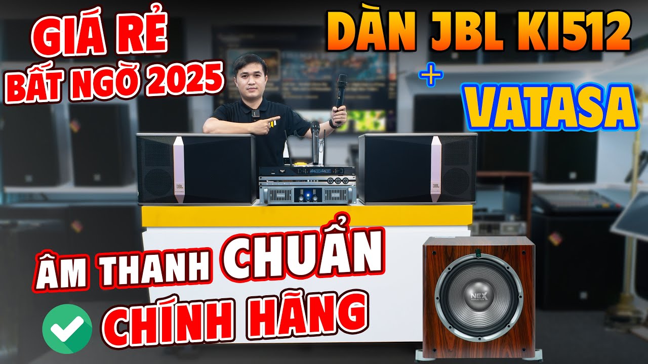 Video sản phẩm Dàn karaoke JBL TT471: (JBL Ki512, Vatasa T500, Vatasa V6 Pro, Vatasa VA-2600, Nex 12)