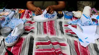 Upcycled Canvas Sneakers with Fabric & Mod Podge | Easy DIY Tutorial