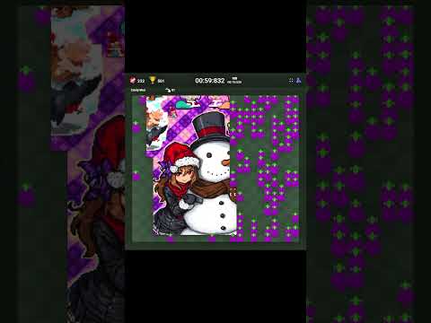 Snake game speedrun #asmrsounds snowman pixel art