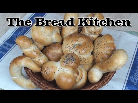 Shaped Dinner Bread Rolls in The Bread Kitchen