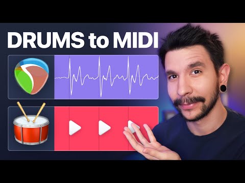 Easily convert DRUMS to MIDI in REAPER