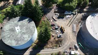 TVWD Taylors Ferry Reservoirs and Site Seismic Improvements Project Aerial Drone Footage–August 2025