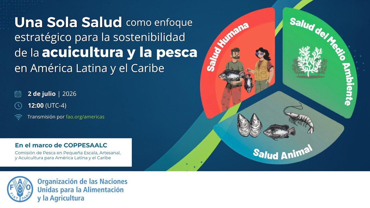 Una Sola Salud: enfoque estratégico para la sostenibilidad de la acuicultura y pesca en ALC
