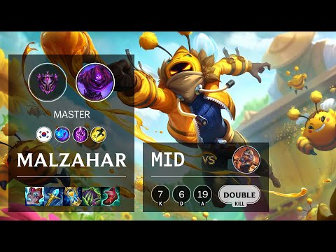 Malzahar Mid vs Qiyana - KR Master Patch 11.17