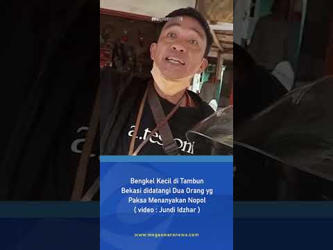 Sebuah Bengkel di Tambun Bekasi didatangi Dua OTK Memaksa Tanya Nopol Motor