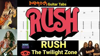 The Twilight Zone - RUSH - Guitar + Bass TABS Lesson