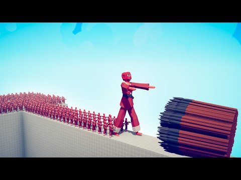 CAN 100x BOXER + GIANT CROSS THE BRIDGE? - TABS | Totally Accurate Battle Simulator 2022