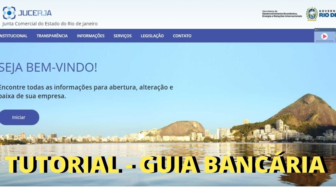 Como gerar o boleto (guia bancária) da JUCERJA - Junta Comercial do Estado do RJ