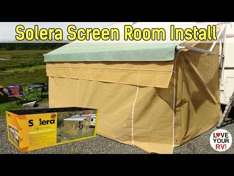 LCI Solera RV Awning Screen Room Installation