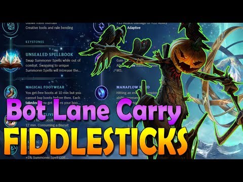 Fiddlesticks and Leona Does Bot Lane! | Fiddlesticks Bot Full Game - League of Legends