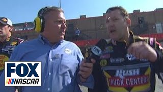 Stewart on Logano: &quot;I&#39;ll bust his ass&quot;