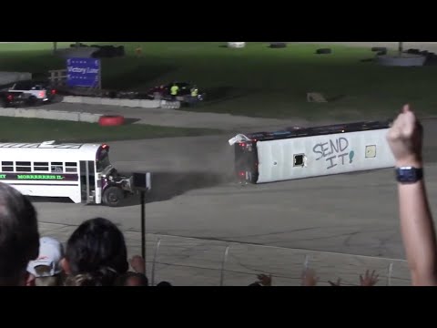7 12 2025 Grundy County Speedway Figure-8 School Bus Race