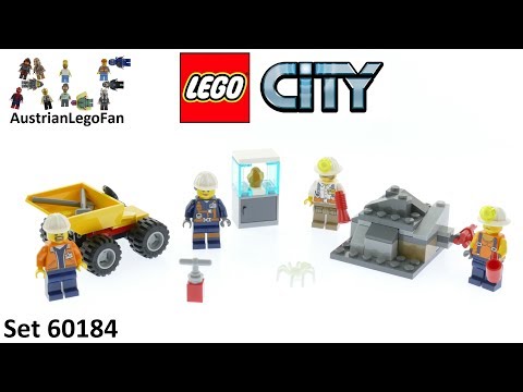 Vidéo LEGO City 60184 : L'équipe minière