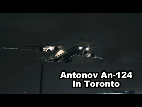 Antonov An-124 Landing at Toronto Pearson YYZ