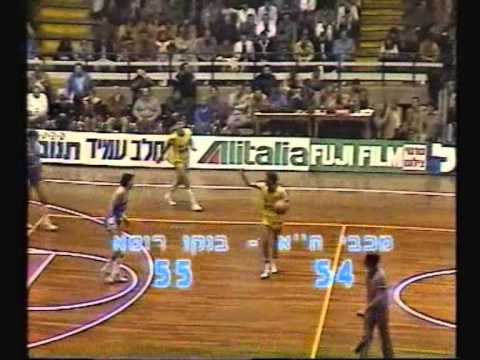 גביע אירופה 1985,בית הגמר,מח' 1, מכבי ת"א - באנקו רומא 86:95
